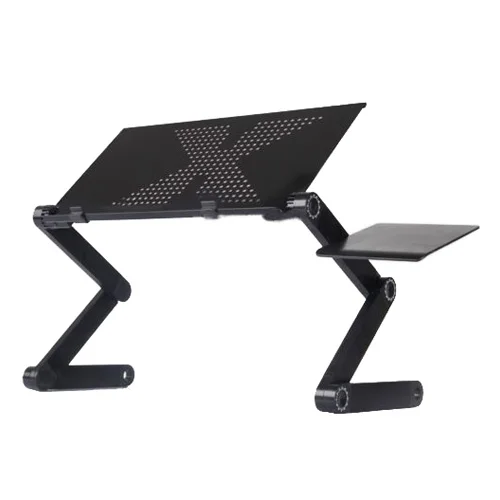 

HOT Black 360 degree Adjustable foldable laptop Notebook Desk Table Fan Hole Stand Tray