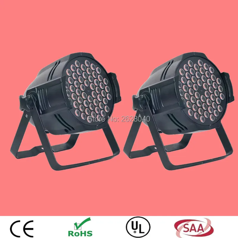 

(2 pieces/lot) 54X3W RGB LED Par Black Light 3in1 DMX512 for Disco DJ Club Show Party Decoration