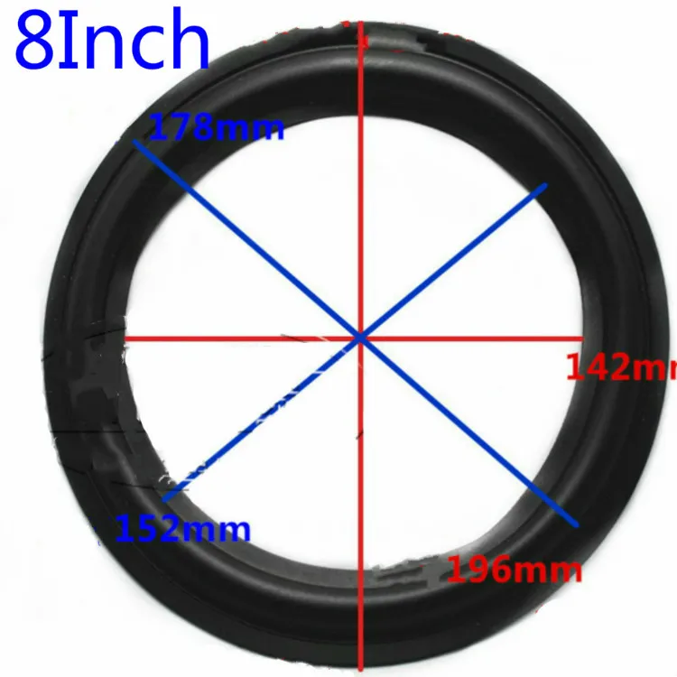 Tenghong 2 шт. динамик резиновый край 4 5 6 8 10 12 дюймов сабвуфер динамик s запасные части Аксессуары складное кольцо в громкий динамик DIY