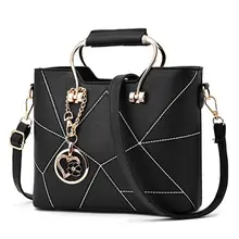 Fashion Panelled font b Women b font font b Handbag b font Sequined Ladies Tote Hand
