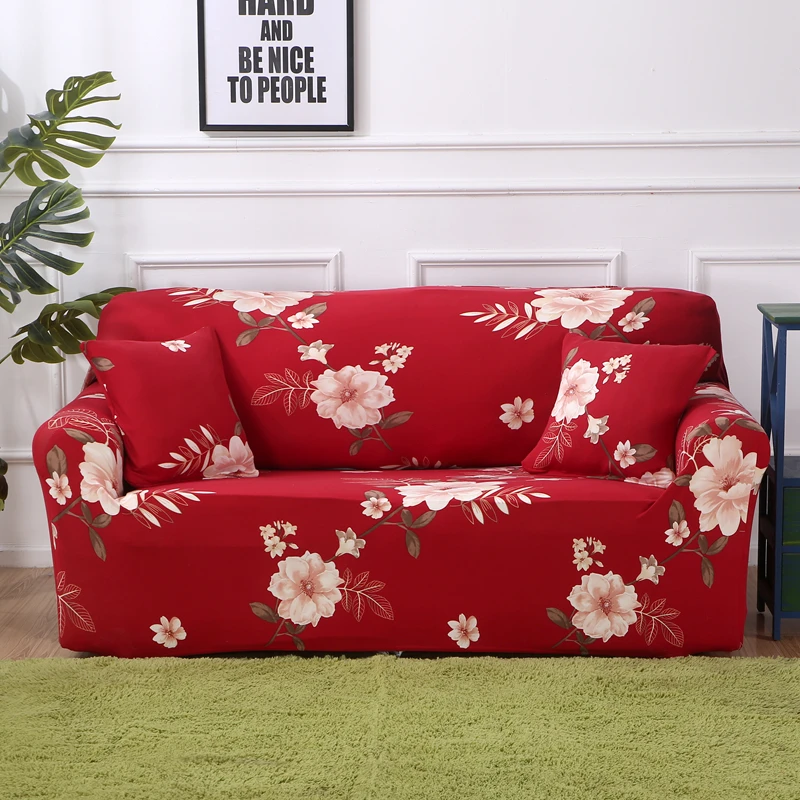 Dreamworld Slipcovers спандекс стрейч чехлы для диванов Красочные эластичные Нескользящие чехлы для диванов анти-Грязная мебель чехлы для диванов - Цвет: FHH