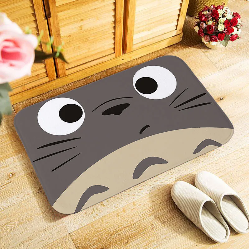 

40x60cm outdoor entrance doormat Cartoon Totoro printed small area rug for bedroom kitchen hallway doormat anti-slip door mat
