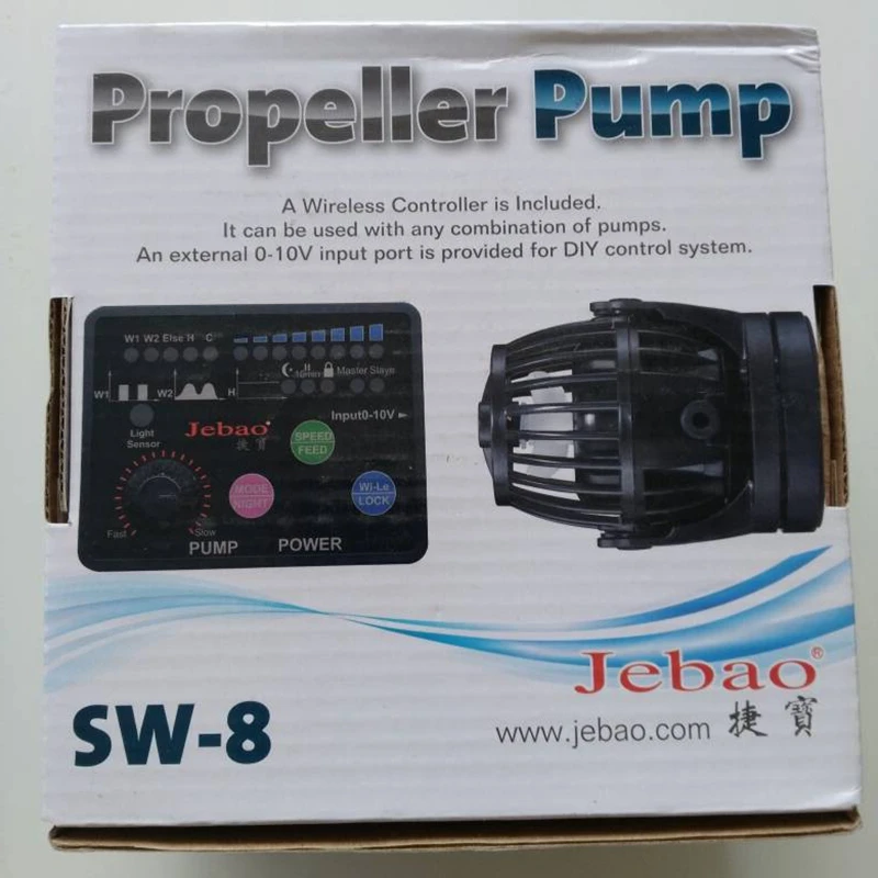 

jebao/jecod sw-2/4/8/15 propeller pump eco wave maker for nano marine aquarium mini reef tank