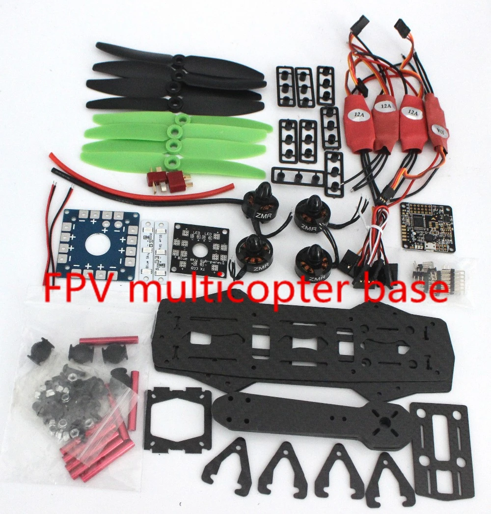 

QAV 250 Mini QuadcopterCarbon Fiber Kit +AfroFlight Naze32 Acro/PRO AbuseMark FunFly Flight Controller