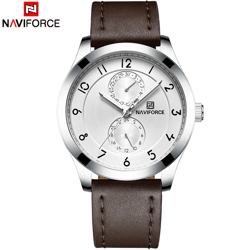 2018 мужские часы новый топ бренд NAVIFORCE спортивные военные Модные кварцевые