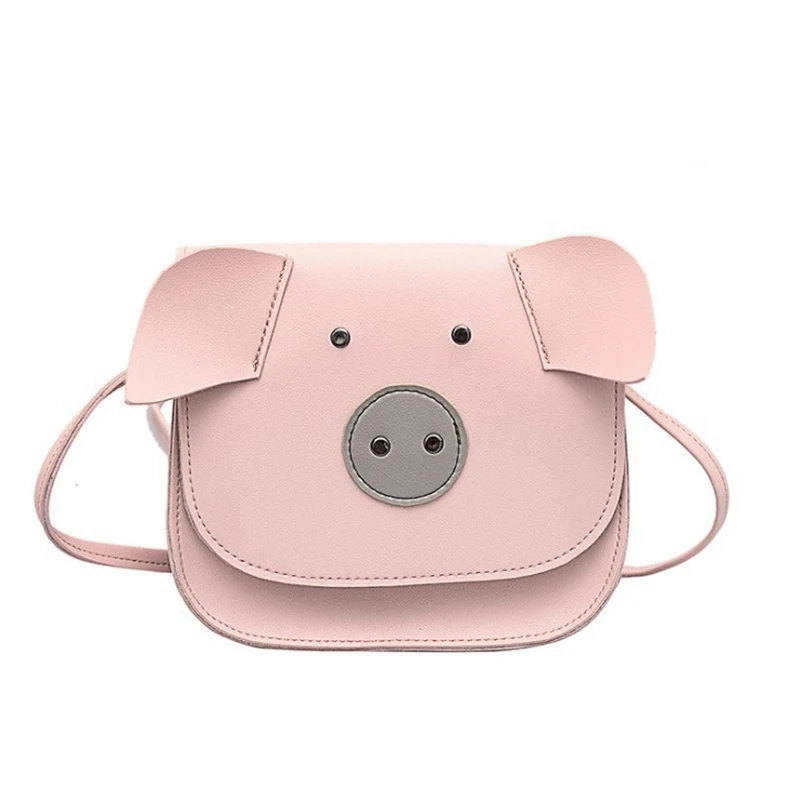 

Ladies Pig Cartoon Shoulder Bag Women New Contrast Color Pig Crossbody Bags And Handbags Female Mini Messenger Chest Leather Bag