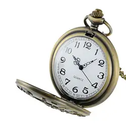 Момент # L05 2018 Мода Мемориал ветеранов Винтаж цепи Ретро наибольшее карманные часы Цепочки и ожерелья для Дедушки папа подарки