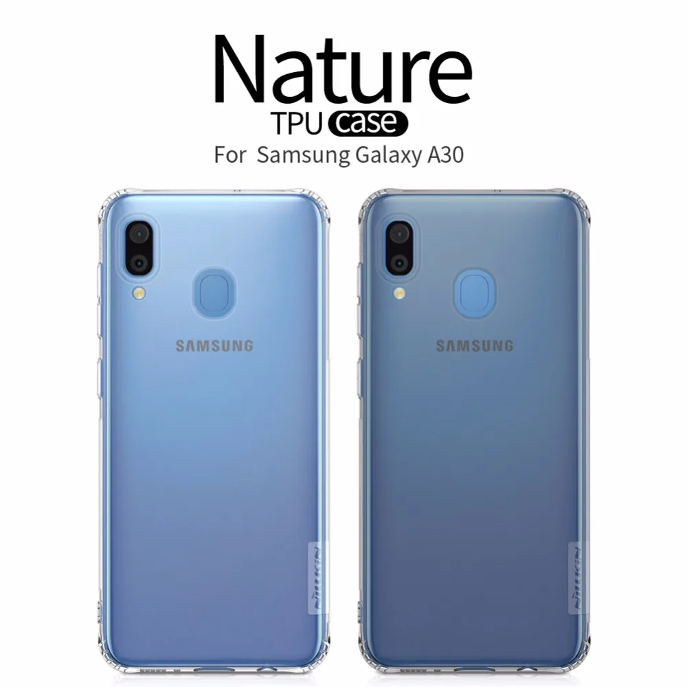 Чехол для Samsung A50, чехол для Samsung Galaxy A30, A70, Nillkin, натуральный, мягкий, TPU, прозрачный, задний чехол с розничной упаковкой