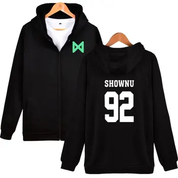 

Kpop K-pop Korea MONSTA X Idol Team Women Zipper Sweatshirt KPop Fashion Female Fans MONSTA X Hoodies Sweatshirt Clothes