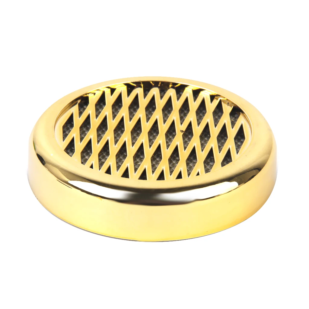Gold Round Tobacco Cigar Humidifier W/ Sticker For Travel Case/Small Humidor