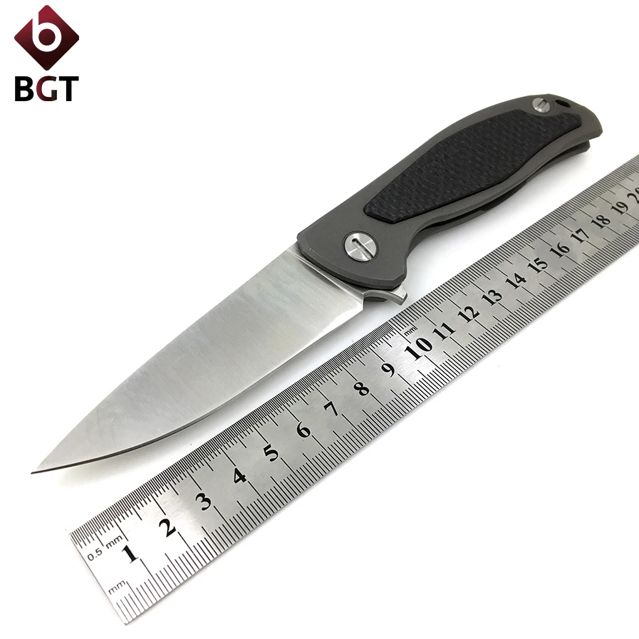 

BGT F95 Tactical Folding Knife Hunting Camping Survival Combat EDC Knives Utility Rescue Tools Titanium Handle Ball Bearing