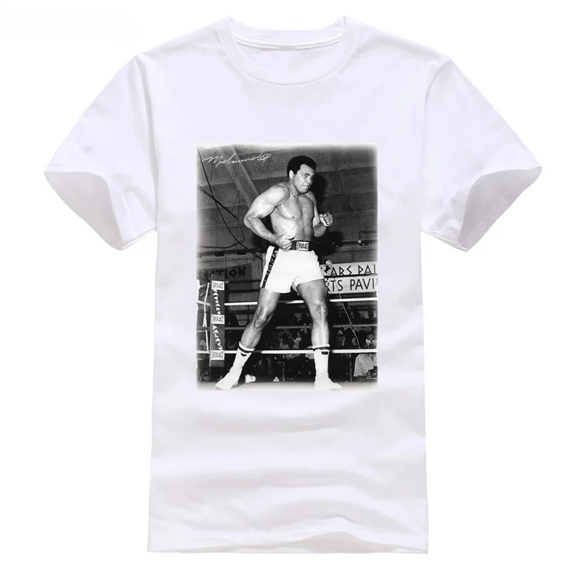 

Mohamed Ali Boxinger Star tshirt,Homme T-shirt tshirts Cartoon Print Short Sleeve T Shirt Free Shipping