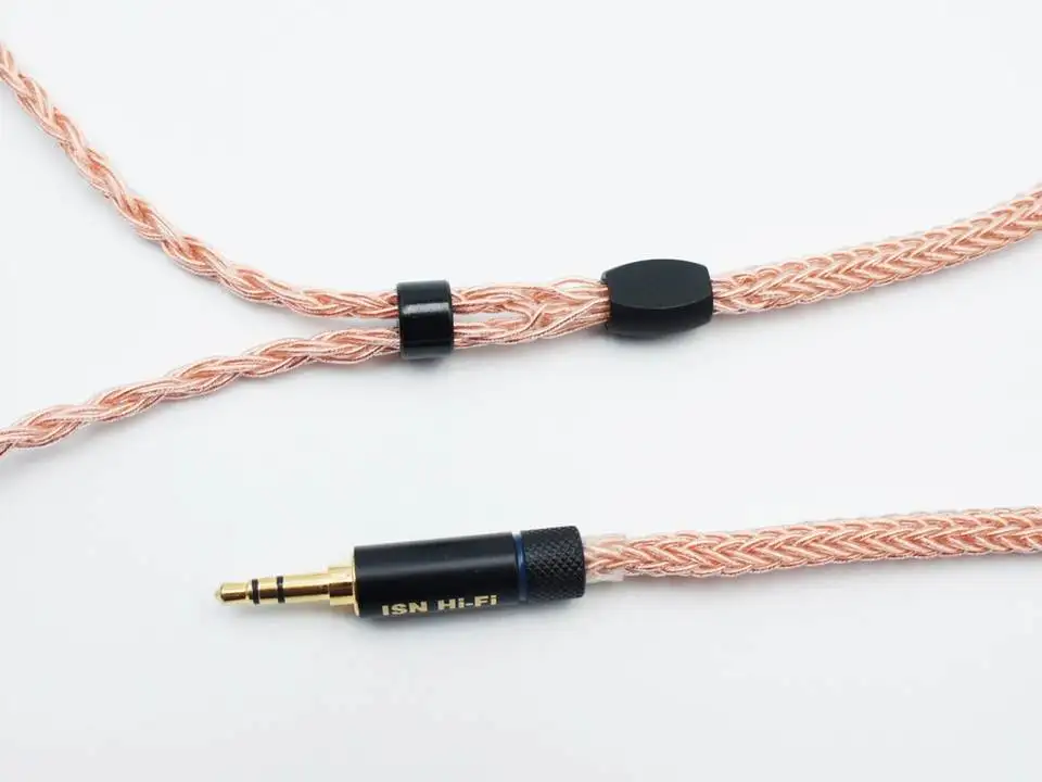 ISN аудио C16 16 акций один Кристалл Медь HiFi аудиофильский IEM кабель