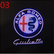 2 шт для Alfa Romeo 159 светодиодный двери автомобиля Добро пожаловать свет логотип проектор для Alfa Romeo 159 Giulia Giulietta Mito Stelvio Brera - Испускаемый цвет: Тёплый белый