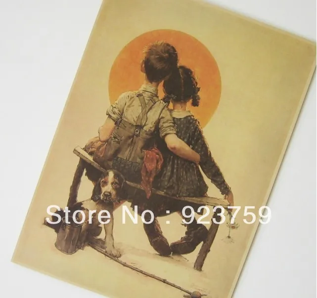 

Mixed order and combine shipping Vintage Style Retro Paper Poster Good Gifts,16" x 11" LOVE BEFORE SUNSET