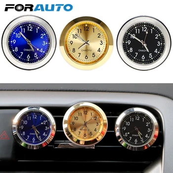

FORAUTO Car Air Freshener Aromatherapy Auto Outlet Perfume Car Clock Air Conditioner Clip Luminous Ornament Decors Accessories