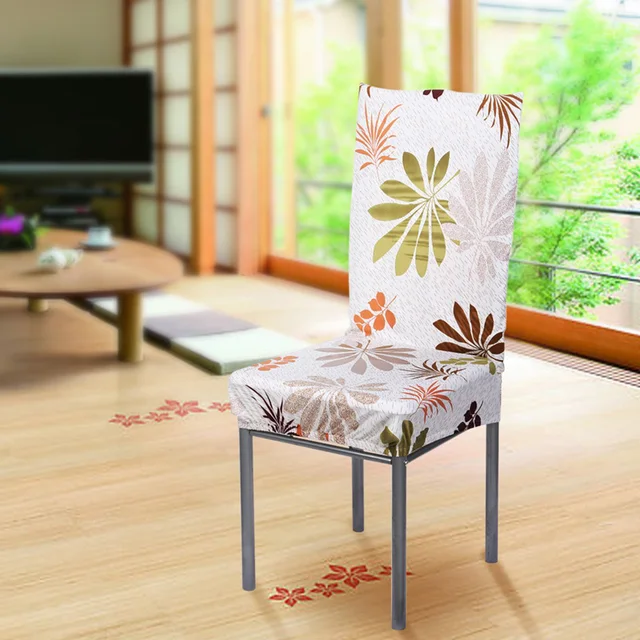 Impresión floral Fundas para sillas comedor casa elástico Fundas ... Impresión floral Fundas para sillas comedor casa elástico Fundas ...