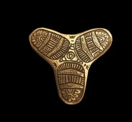 SanLan Norway 10th Century bronze Trifoil brooch