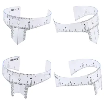 

Plastic Eyebrow Tattoo Stencils Microblading Reusable Makeup Brow Measure Eyebrow Guide Ruler Permanent Tools 2AP27