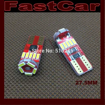 

100XHigh quality nonpolarity Canbus Car Auto LED 194 W5W 15SMD T10 15 LEDS SMD 4014 Wedge CANBUS OBC ERROR FREE Light Bulb Lamp