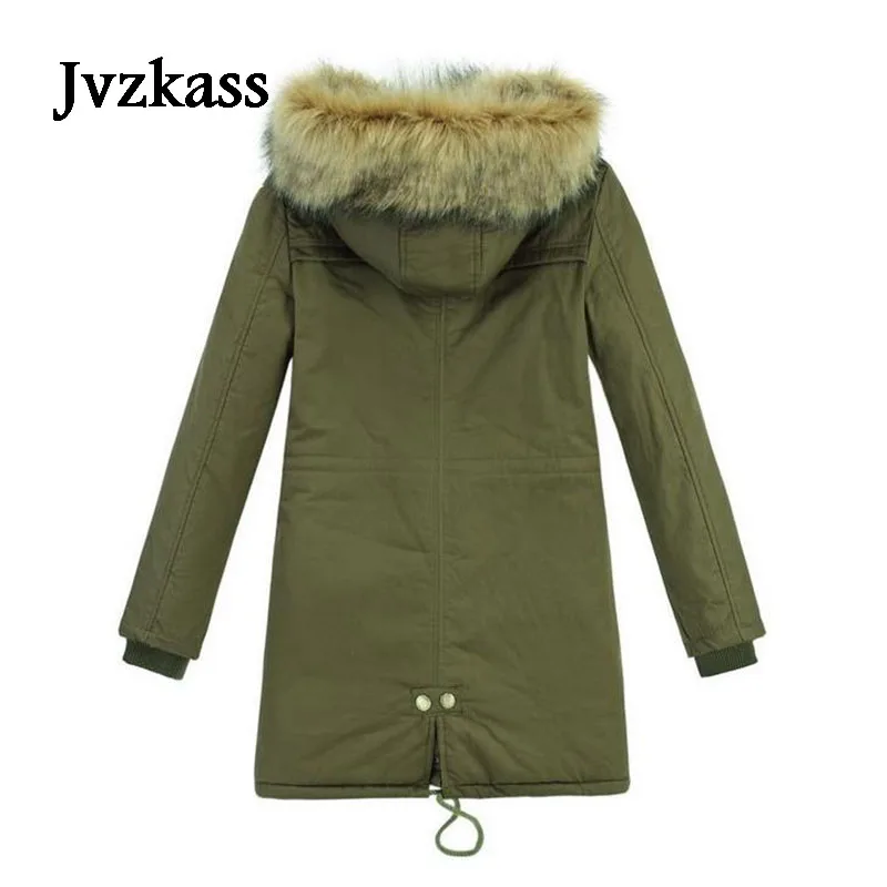 Tanie Jvzkass 2019 hot Plus rozmiar parka płaszcz zimowy kobiety bawełniana watowana kurtka kobiet długi odcinek kaszmirowy płaszcz zimowe kurtki Z16