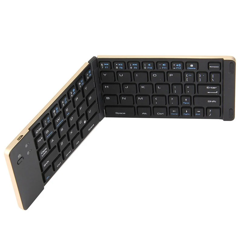 Ultra Slim Folding Keyboard Wireless Bluetooth 3.0 Mini Aluminum Alloy