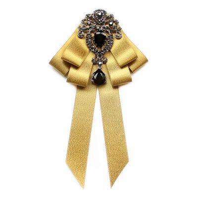 As picture Fashion Men Suit Shirt Tie Rhinestone Men's Collar Flower Groom Best Man Suit Neck Accessories Bow Tie Formal Party Wedding Tie - Цвет: As picture