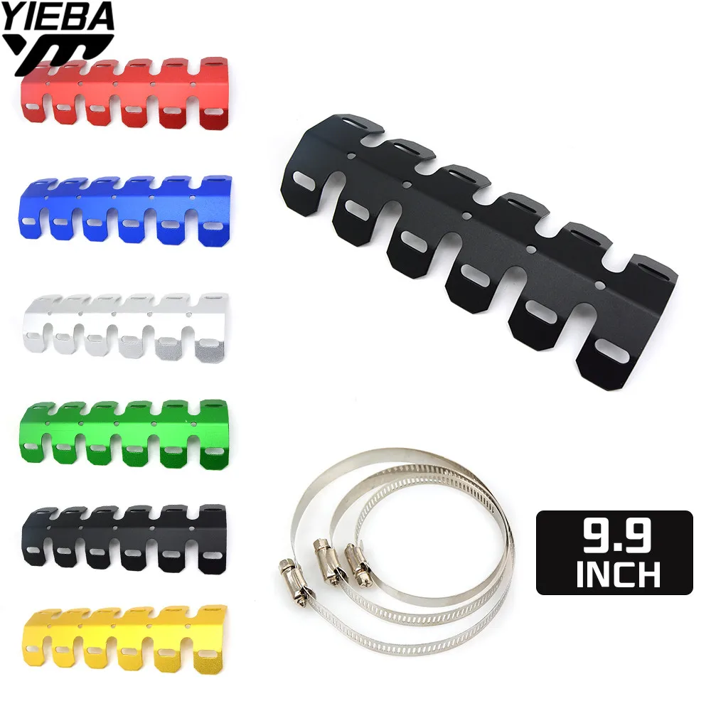 Motorcycle Exhaust Muffler Pipe Leg Protector Heat Shield Cover For CR80R/85R 98-07 CRF125F CRF150R 07-16 CRF250L/M XR400 MOTARD