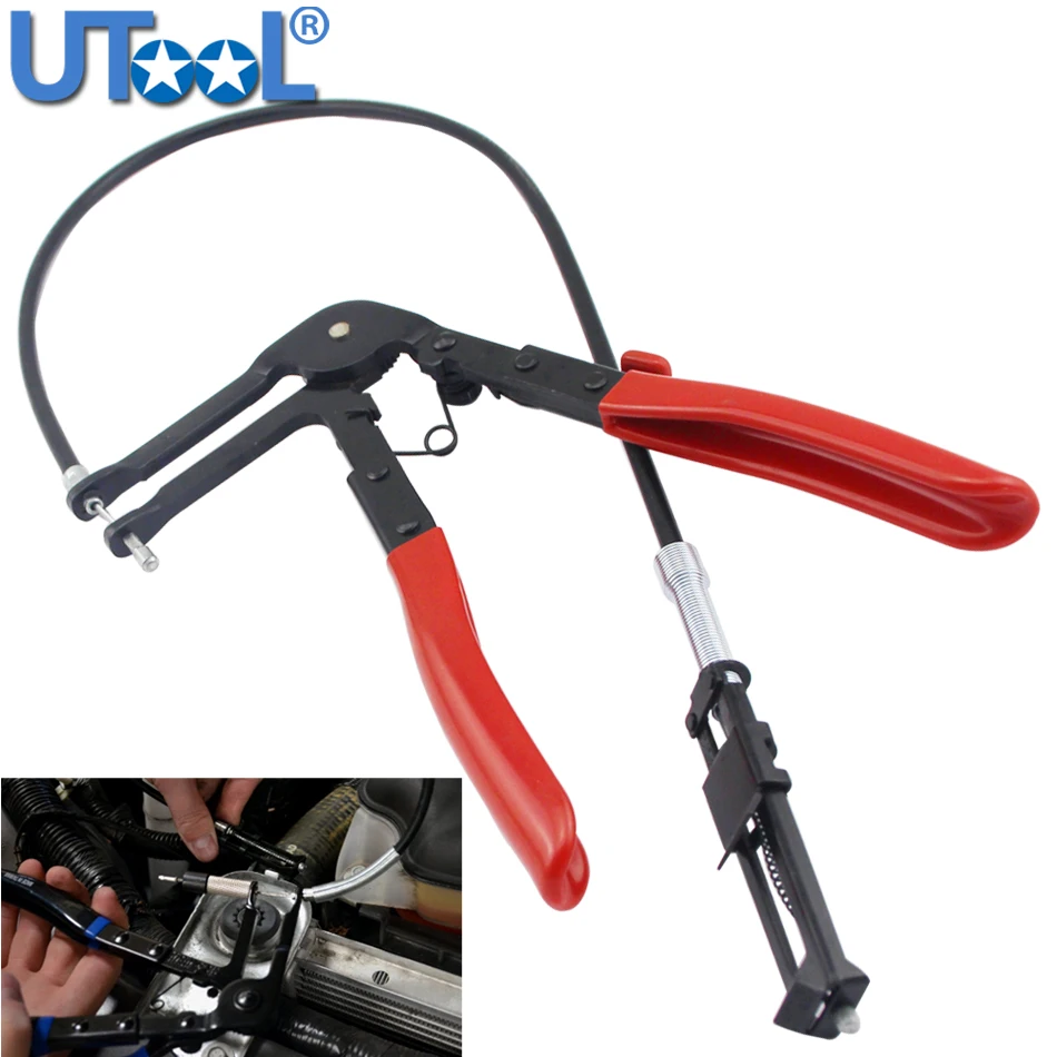 Remote Action Hose Clip Tools Flexible Wire Long Reach Hose Clamp