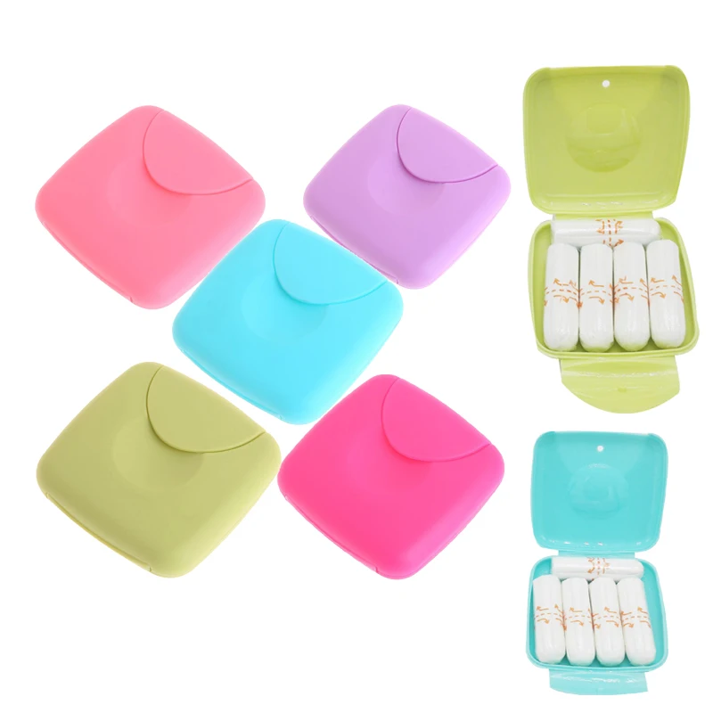 Women Sanitary Napkin Tampon Box Travel Tampon Bag Menstrual Tampon Box