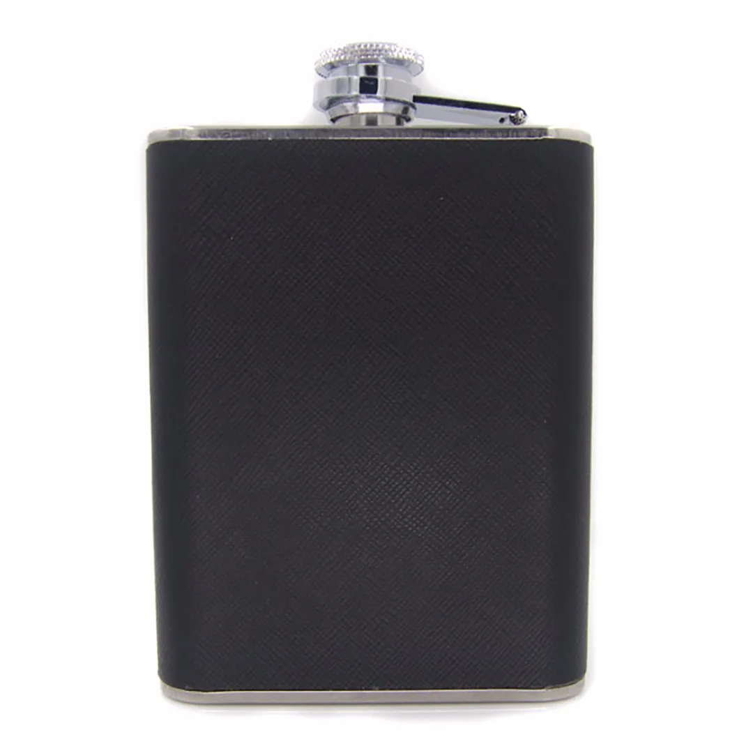 Portable Stainless Steel Liquor Wine Alcohol Flagon Hip Flask + Cigarette Case Black 2018 New