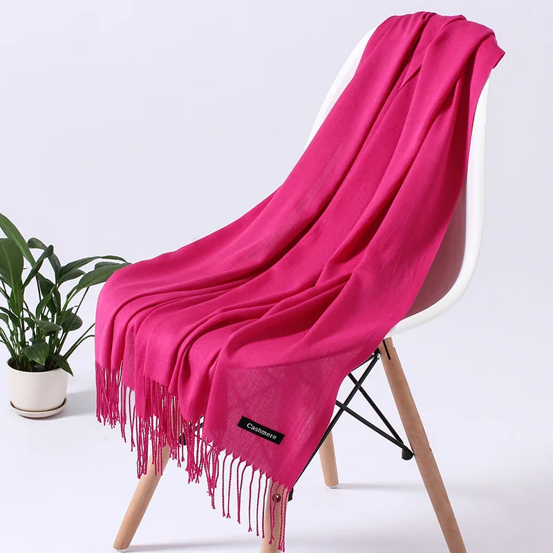 

2019 New Winter Scarf Women Cashmere Wool Scarves Shawls Soft Wool Pashmina Scarf for Women Winter Warm Female Poncho Hijabs