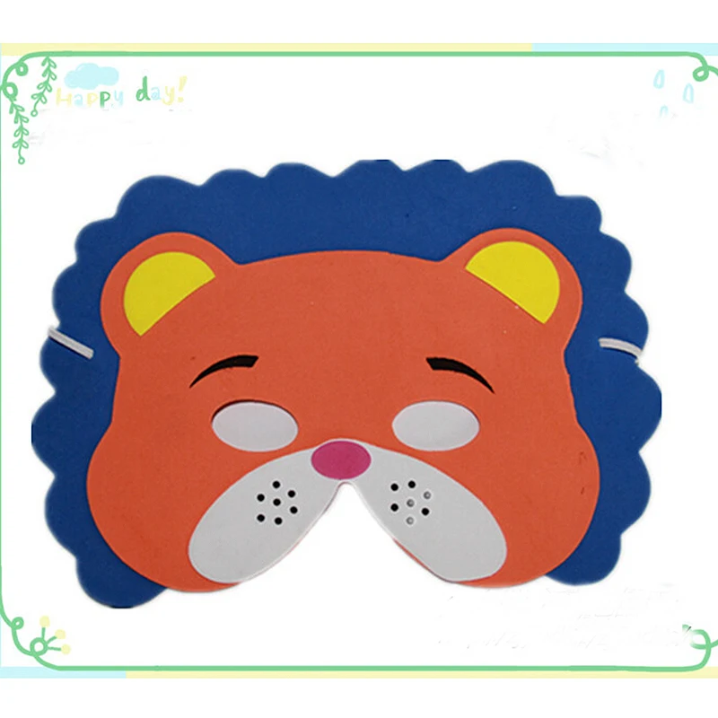 JX-LCLYL 10x Funny EVA Children Animal Masks Kid Birthday Party Woodland Farm Dress Prop
