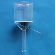 250 мл Стекло Бюхнера воронка фильтр, 3# фильтр грубой очистки, core размер 15-40 микрон, прямая трубка