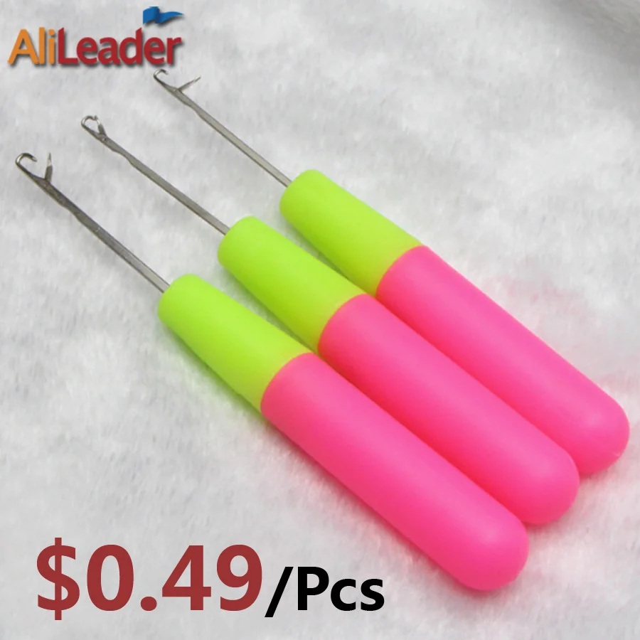 1 Pcs/Lot Pink & Lemon Color Plastic Crochet Hook Needle For Sewing