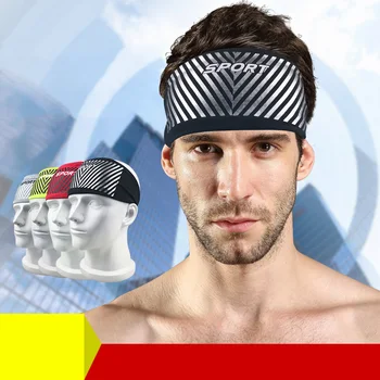 

Fashion Unisex Sport Sweatband Headband Hair Elastic Running Fitness Sports Yoga Smooth Soft Head Band Stretch Moisture Wicking