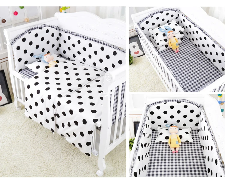 

Promotion! 6/9PCS Cartoon Baby Cot Bedding Set Cot Baby Bumper Baby Sheet Bumpers Sheet Cot Bed Linen whole set