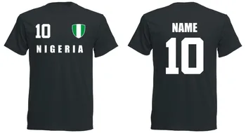 

2019 Summer Cotton For Men'S Nigeria Footballer 2019 Kinder T-Shirt Trikot Look Footballer+ Inkl.Druck Name +Nr Soccers T Shirt