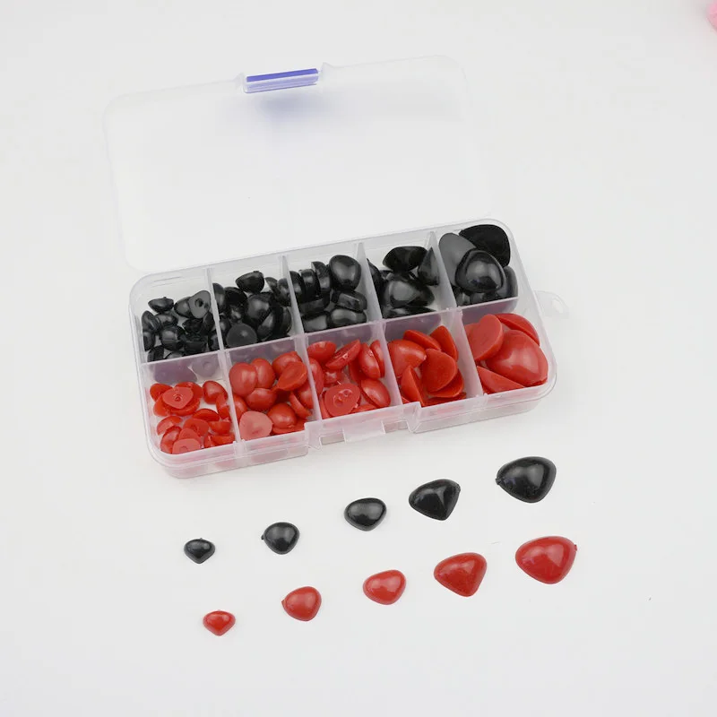

140Pcs/Boxes Plastic Flat Safety Noses DIY Craft Supplies Plush Toys Stuffed Dolls Accessories Amigurumi Eyeballs Eyes Decor