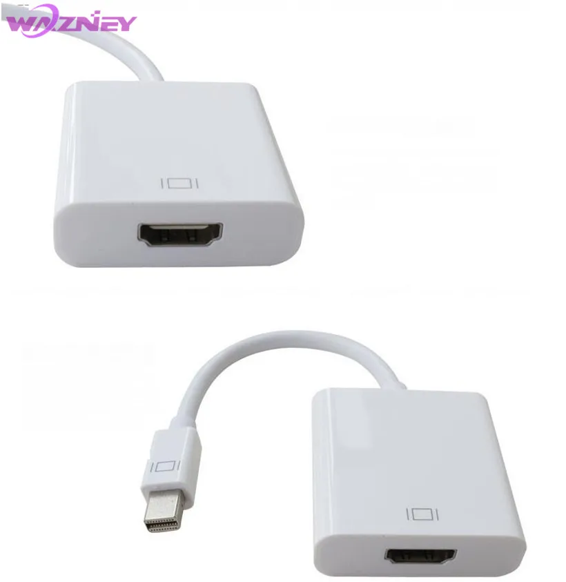 100 шт. Mini DP к HDMI DisplayPort мужчин и женщин HDMI конвертер Кабель-адаптер для APPLE MacBook Pro Air NEW ноутбуков TOSHIBA
