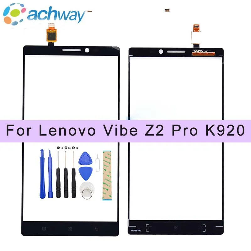 Сенсорный экран для lenovo Vibe Z2 Pro K920 дигитайзер запасная Передняя стеклянная панель Запчасти для 6," lenovo Z2 Pro сенсорный экран