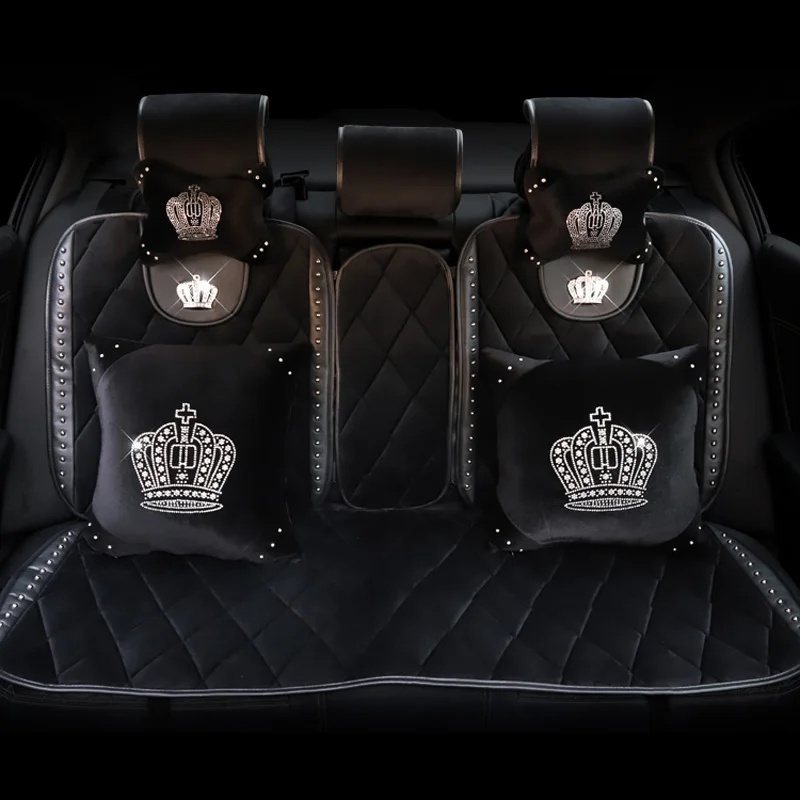 Инертные аксессуары для автомобильных сидений серии Diamond Crystal Crown плюшевые