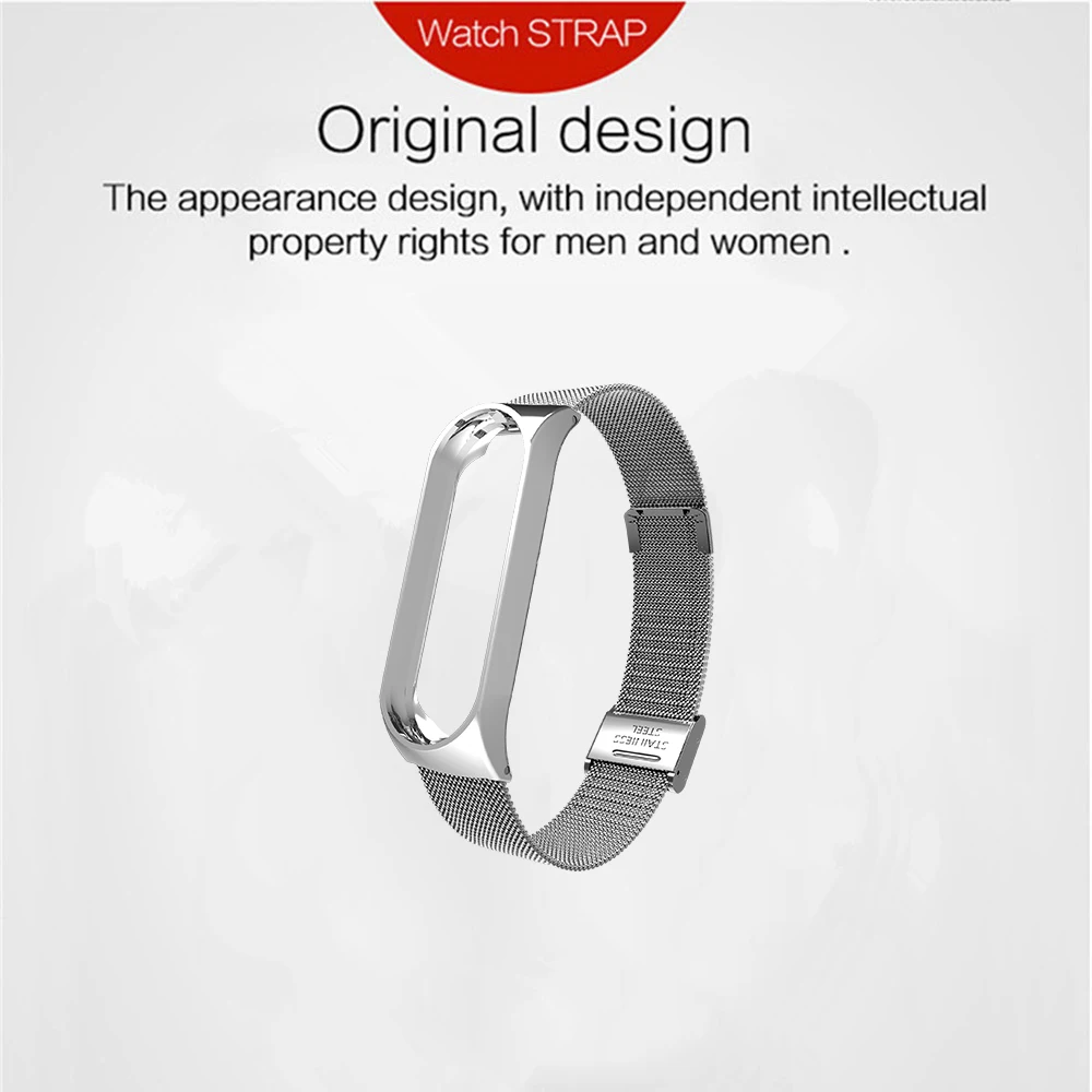 Металлический браслет из стали для Xiaomi Mi band 3 Безвинтовой Band 3|Смарт-аксессуары| |