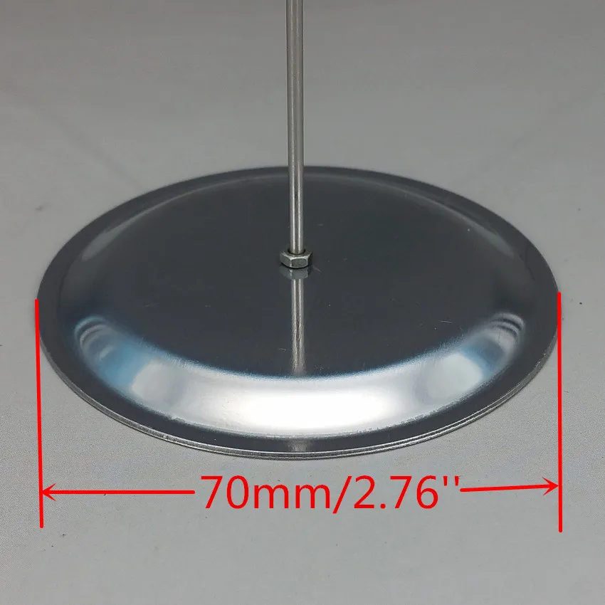 Поп нержавеющая сталь ценовые этикетки, теги бумажный Знак карты дисплей зажимы держатели Подставки круглые диам. 7 см серебро в магазине акции 20 шт