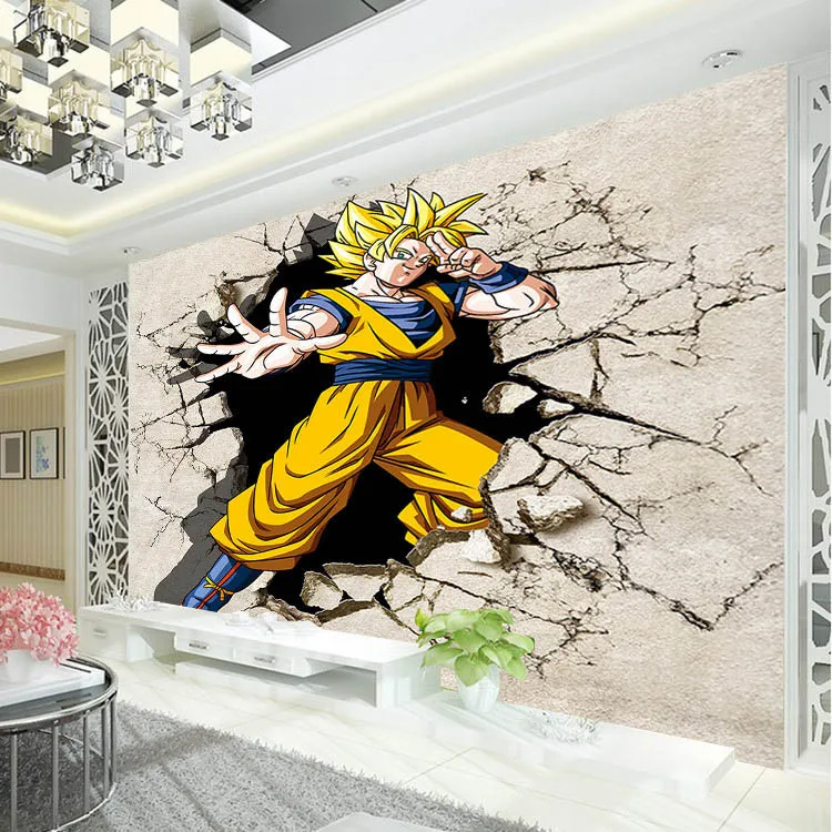 Dragon Ball Foto Wallpaper  3D Anime  Dinding  Mural Kustom 