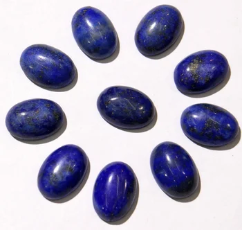 

Wholesale Fashion Hot Selling Top Quality Natural lapis lazuli Stone Oval Cabochon 10x14mm Stone Bead 30pcs/lot Free Shipping