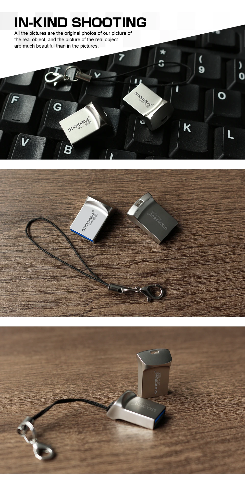 USB 3,0 Металлический флеш-накопитель 16 ГБ 32 ГБ 64 ГБ 128 Гб Водонепроницаемый флеш-накопитель usb флеш-накопитель супер мини-карта памяти usb палочки с ремешком
