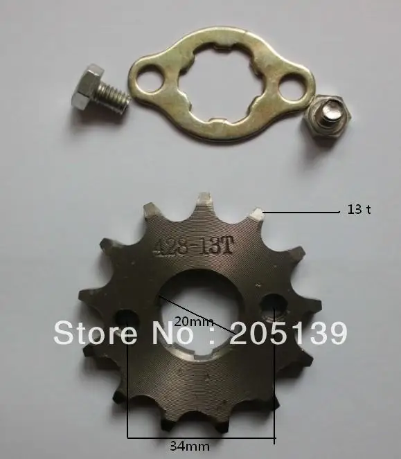 

NEW 13 t tooth 20MM FRONT ENGINES sprocket FOR 428 CHAIN motorcycle MOTO PIT dirt ATV parts bike