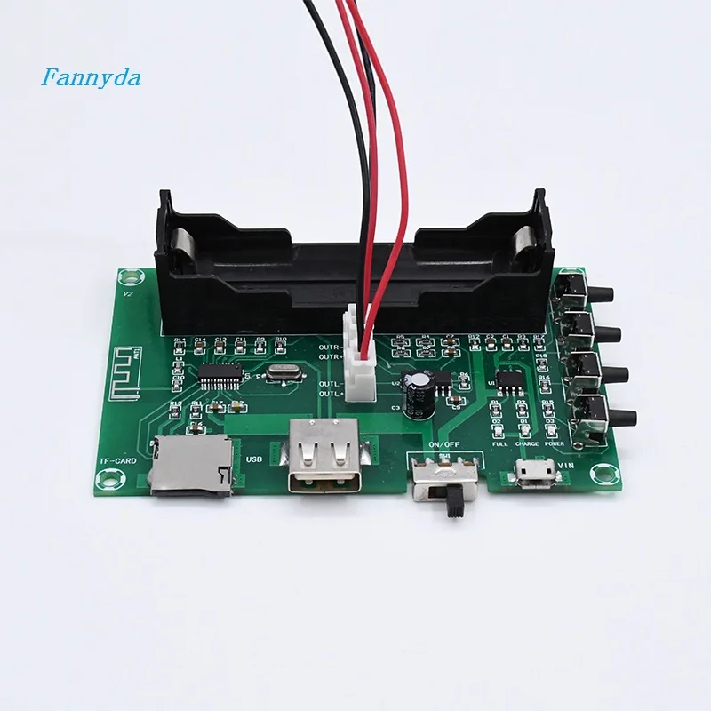 Fannyda телефон с литиевой батареей Bluetooth плата цифрового усилителя мощности 5 Вт +