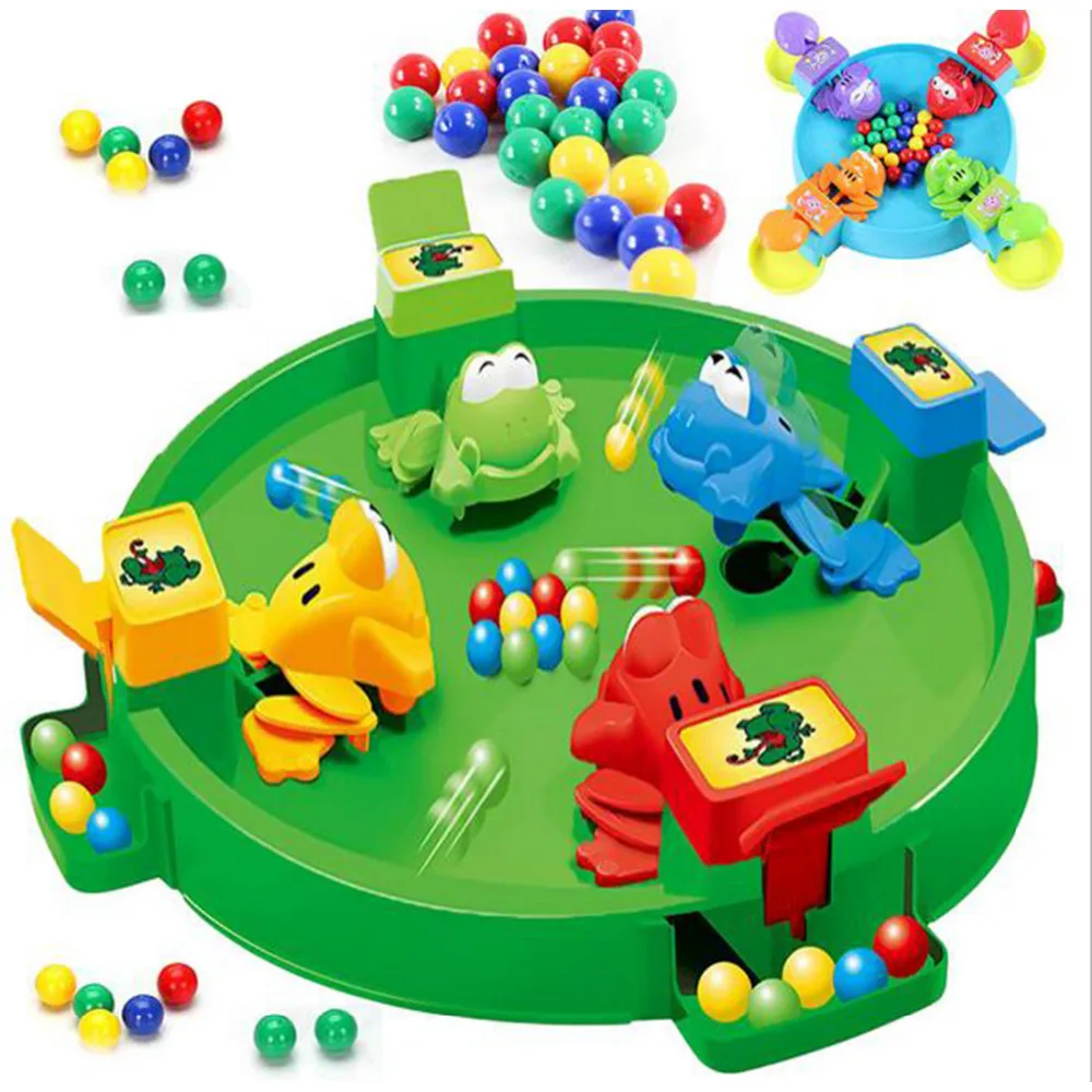 Novelty Frogs Eating Balls Play Toy Set Table Game 2 4 Players